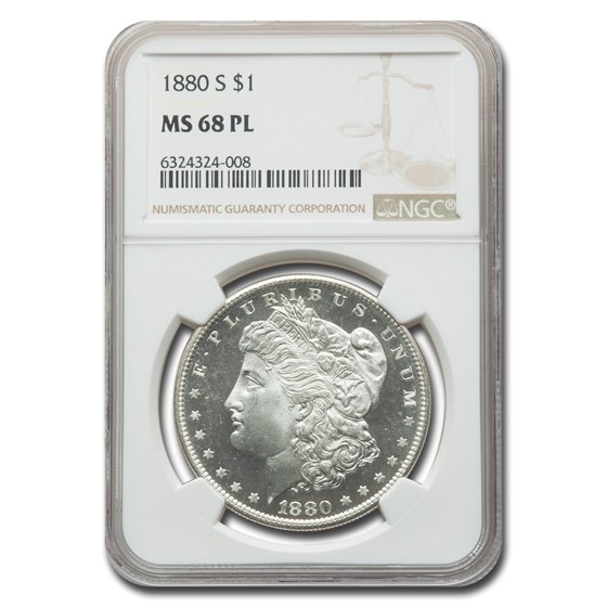 1880-S Morgan Dollar MS-68 PL NGC 1880-S Morgan Dollar MS-68 PL NGC