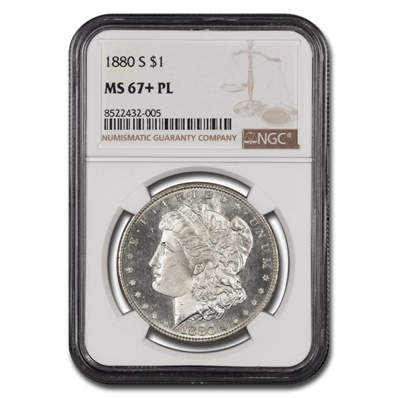 1880-S Morgan Dollar PL MS-67+ NGC 1880-S Morgan Dollar PL MS-67+ NGC