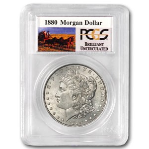 1880 Stage Coach Morgan Dollar BU PCGS 1880 Stage Coach Morgan Dollar BU PCGS