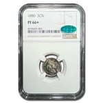 1880 Three Cent Nickel PF-66+ NGC CAC