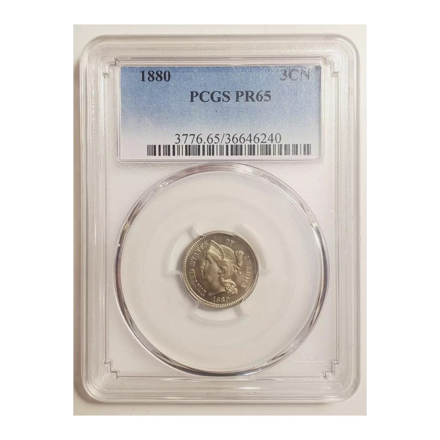 1880 Three Cent Nickel PR-65 PCGS