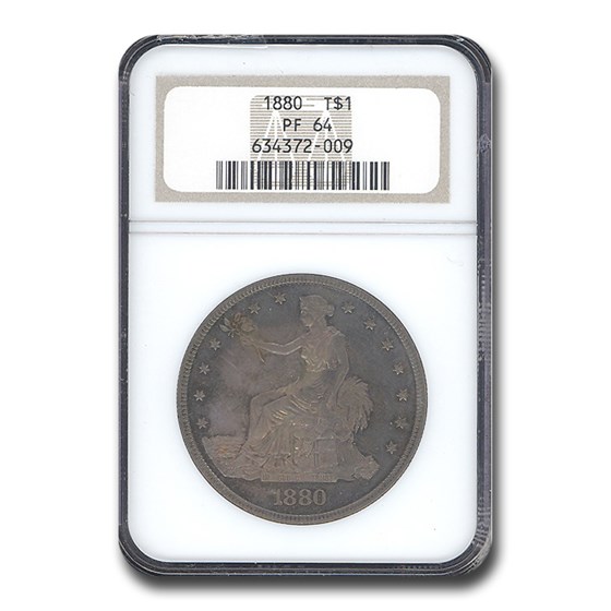 1880 Trade Dollar PF-64 NGC 1880 Trade Dollar PF-64 NGC