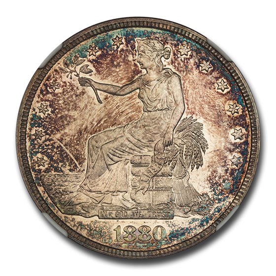 1880 Trade Dollar PF-65+ Cameo NGC 1880 Trade Dollar PF-65+ Cameo NGC