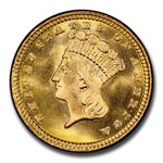 1881 $1 Indian Head Gold MS-67+ PCGS CAC