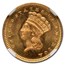 1881 $1 Indian Head Gold MS-68 NGC