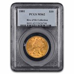 1881 $10 Liberty Gold Eagle MS-62 PCGS