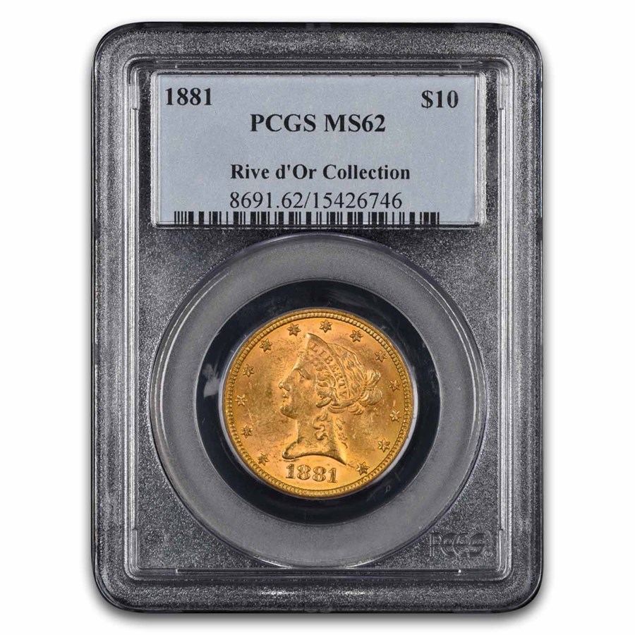 1881 $10 Liberty Gold Eagle MS-62 PCGS