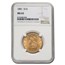 1881 $10 Liberty Gold Eagle MS-63 NGC