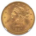 1881 $10 Liberty Gold Eagle MS-65 NGC