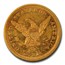 1881 $2.50 Liberty Gold Quarter Eagle MS-61 PCGS CAC