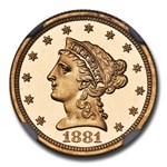 1881 $2.50 Liberty Gold Quarter Eagle PR-66+ DCAM CACG