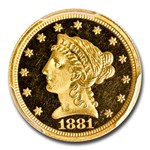 1881 $2.50 Liberty Gold Quarter Eagle PR-66 DCAM PCGS CAC