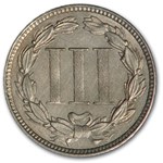 1881 3 Cent Nickel AU