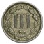 1881 3 Cent Nickel XF