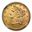 1881 88/88 $5 Liberty Gold Half Eagle MS-63 NGC CAC