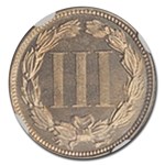 1881 88/88 Three Cent Nickel PF-65 NGC (VP-005)