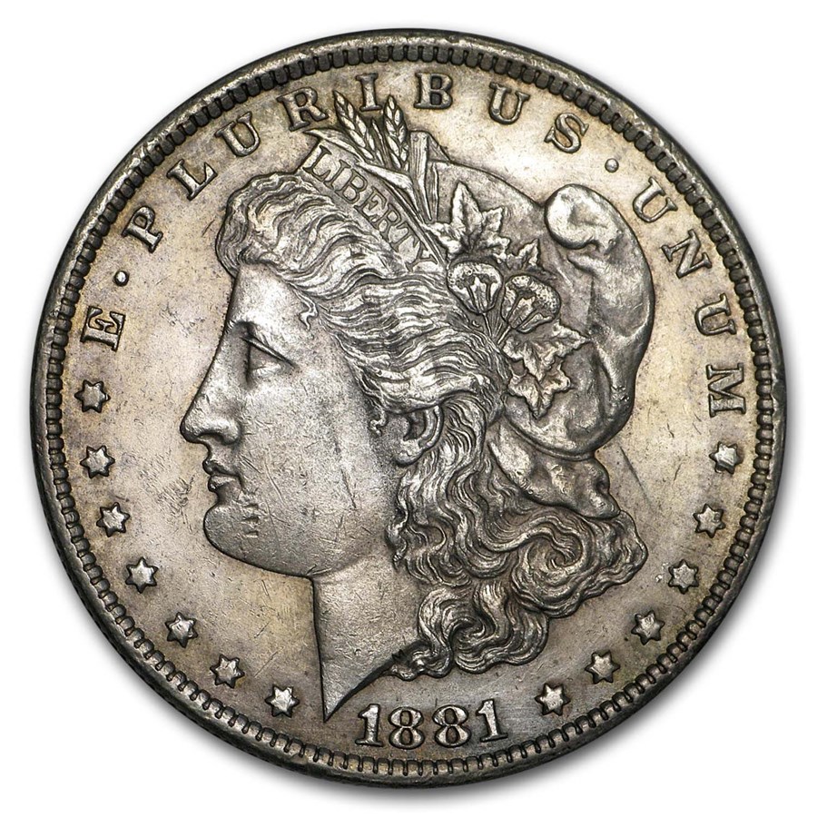 1881-CC Morgan Dollar AU