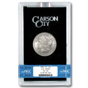 1881-CC Morgan Dollar MS-64 NGC (GSA, Toned Rev) 1881-CC Morgan Dollar MS-64 NGC (GSA, Toned Rev)
