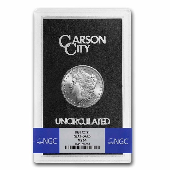 1881-CC Morgan Dollar MS-64 NGC (GSA) 1881-CC Morgan Dollar MS-64 NGC (GSA)