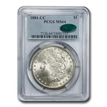 1881-CC Morgan Dollar MS-64 PCGS CAC