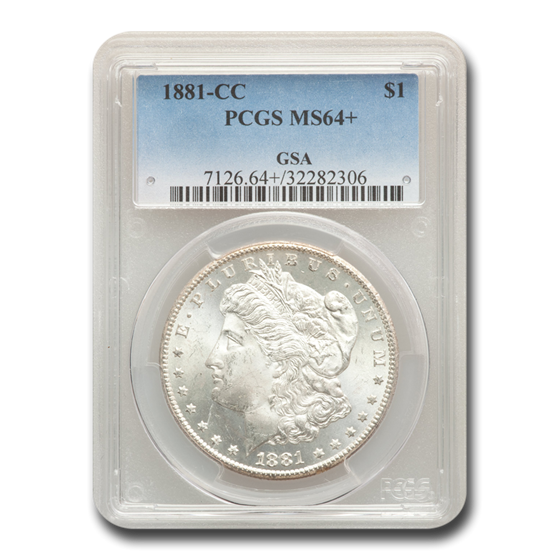1881-CC Morgan Dollar MS-64+ PCGS (GSA) 1881-CC Morgan Dollar MS-64+ PCGS (GSA)
