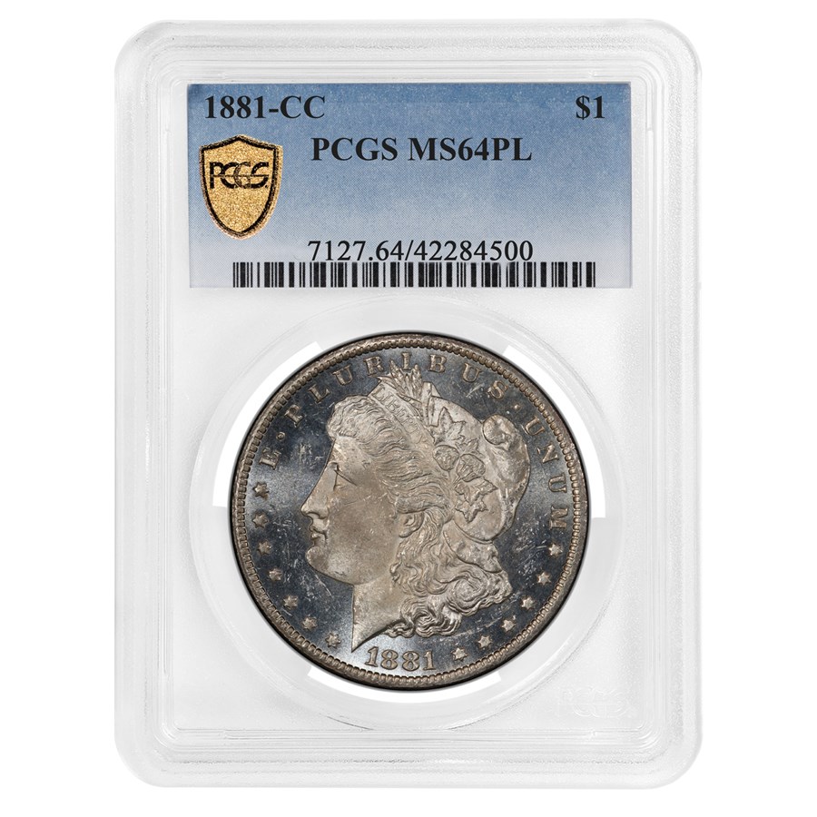 1881-CC Morgan Dollar MS-64 PCGS (PL)