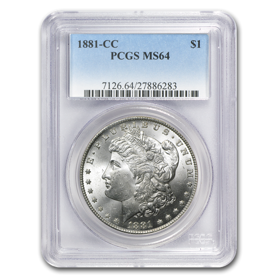 1881-CC Morgan Dollar MS-64 PCGS 1881-CC Morgan Dollar MS-64 PCGS