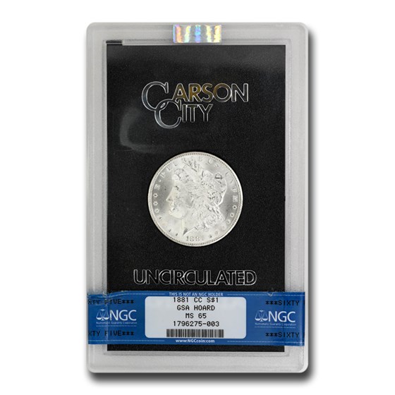1881-CC Morgan Dollar MS-65 NGC (GSA) 1881-CC Morgan Dollar MS-65 NGC (GSA)