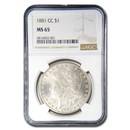 1881-CC Morgan Dollar MS-65 NGC