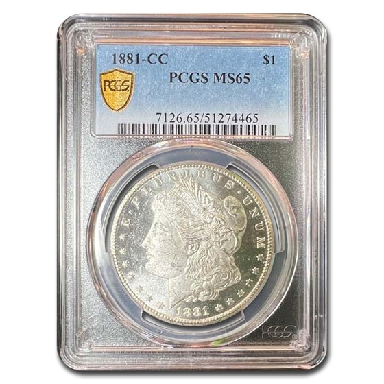 1881-CC Morgan Dollar MS-65 PCGS 1881-CC Morgan Dollar MS-65 PCGS