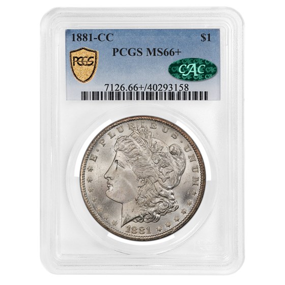 1881-CC Morgan Dollar MS-66+ PCGS CAC 1881-CC Morgan Dollar MS-66+ PCGS CAC