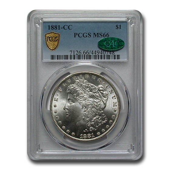 1881-CC Morgan Dollar MS-66 PCGS CAC 1881-CC Morgan Dollar MS-66 PCGS CAC