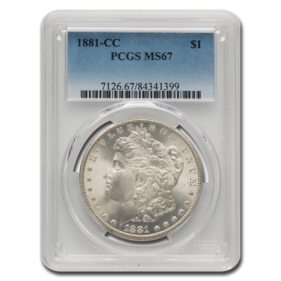 1881-CC Morgan Dollar MS-67 PCGS 1881-CC Morgan Dollar MS-67 PCGS