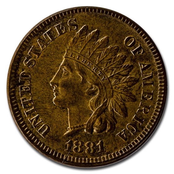 1881 Indian Head Cent BU (Brown) 1881 Indian Head Cent BU (Brown)
