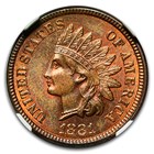 1881 Indian Head Cent MS-62 NGC (Red/Brown)