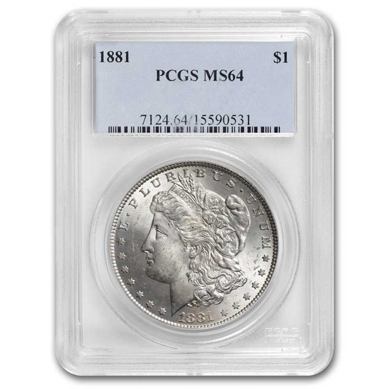 1881 Morgan Dollar MS-64 PCGS 1881 Morgan Dollar MS-64 PCGS