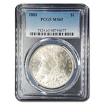 1881 Morgan Dollar MS-65 PCGS (Beautiful Toning)