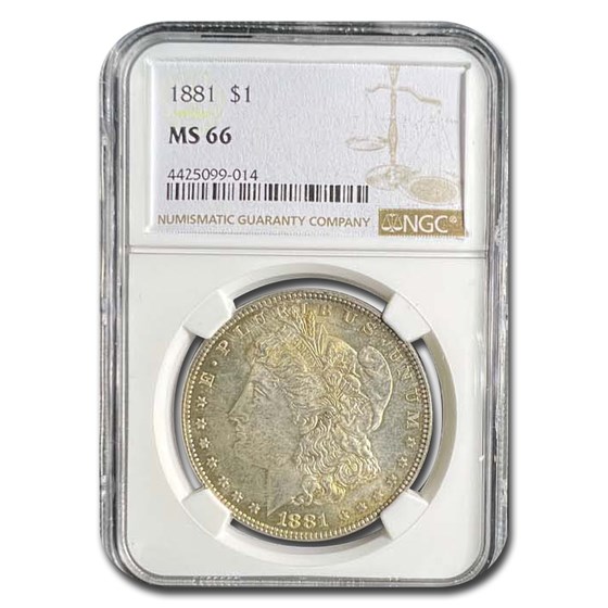 1881 Morgan Dollar MS-66 NGC 1881 Morgan Dollar MS-66 NGC