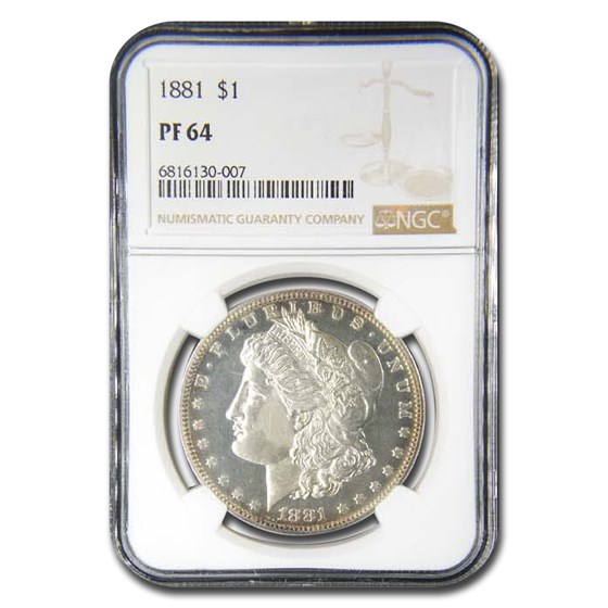 1881 Morgan Dollar PF-64 NGC 1881 Morgan Dollar PF-64 NGC