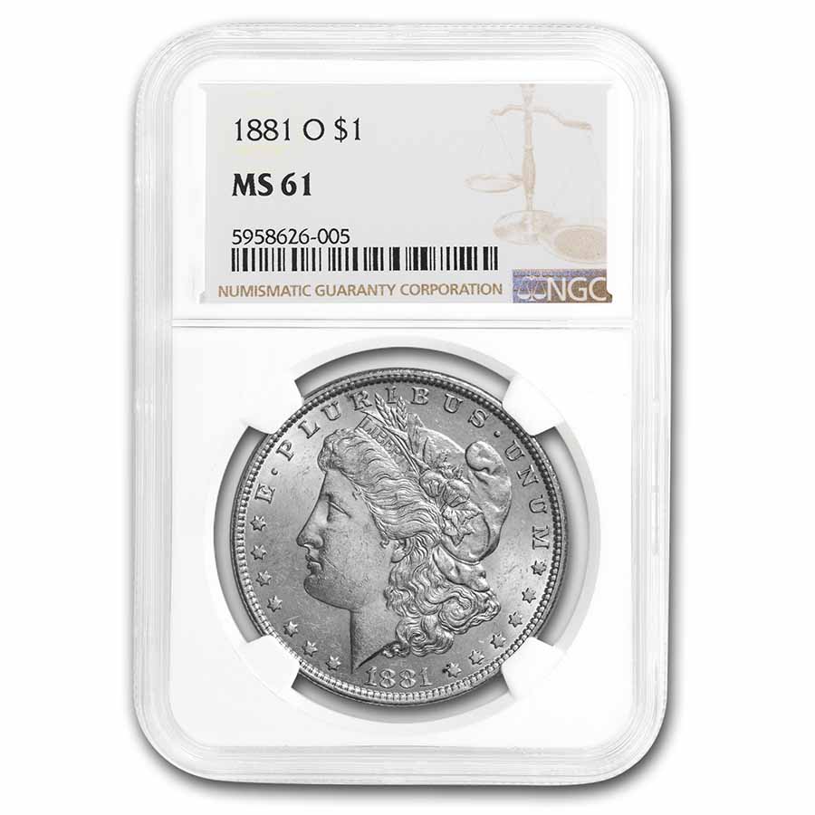 Buy 1881-O Morgan Dollar MS-61 NGC | APMEX