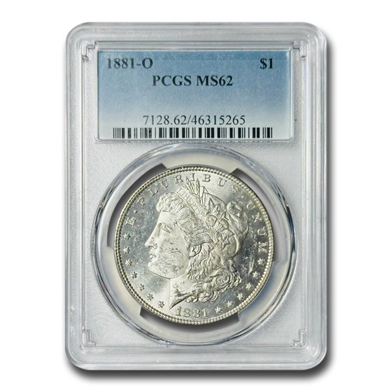 1881-O Morgan Dollar MS-62 PCGS 1881-O Morgan Dollar MS-62 PCGS