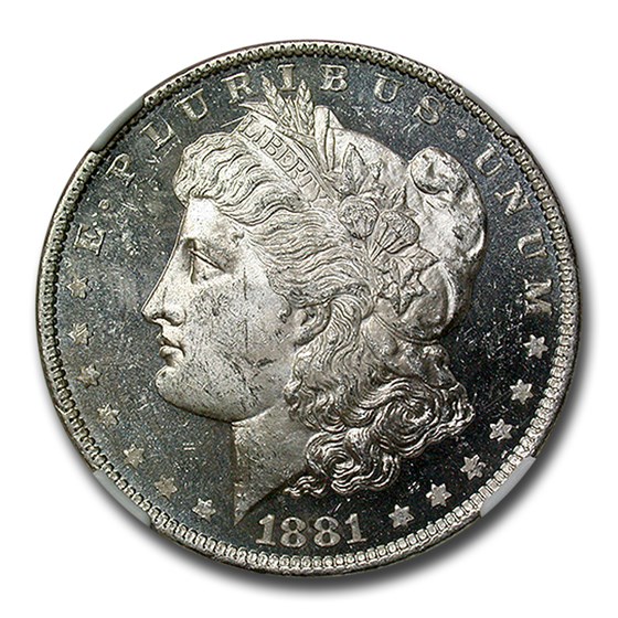 1881-O Morgan Dollar MS-63 DPL NGC 1881-O Morgan Dollar MS-63 DPL NGC