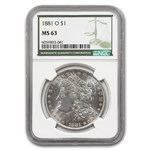 1881-O Morgan Dollar MS-63 NGC (Green Label)