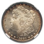 1881-O Morgan Dollar MS-65 NGC (Toned)