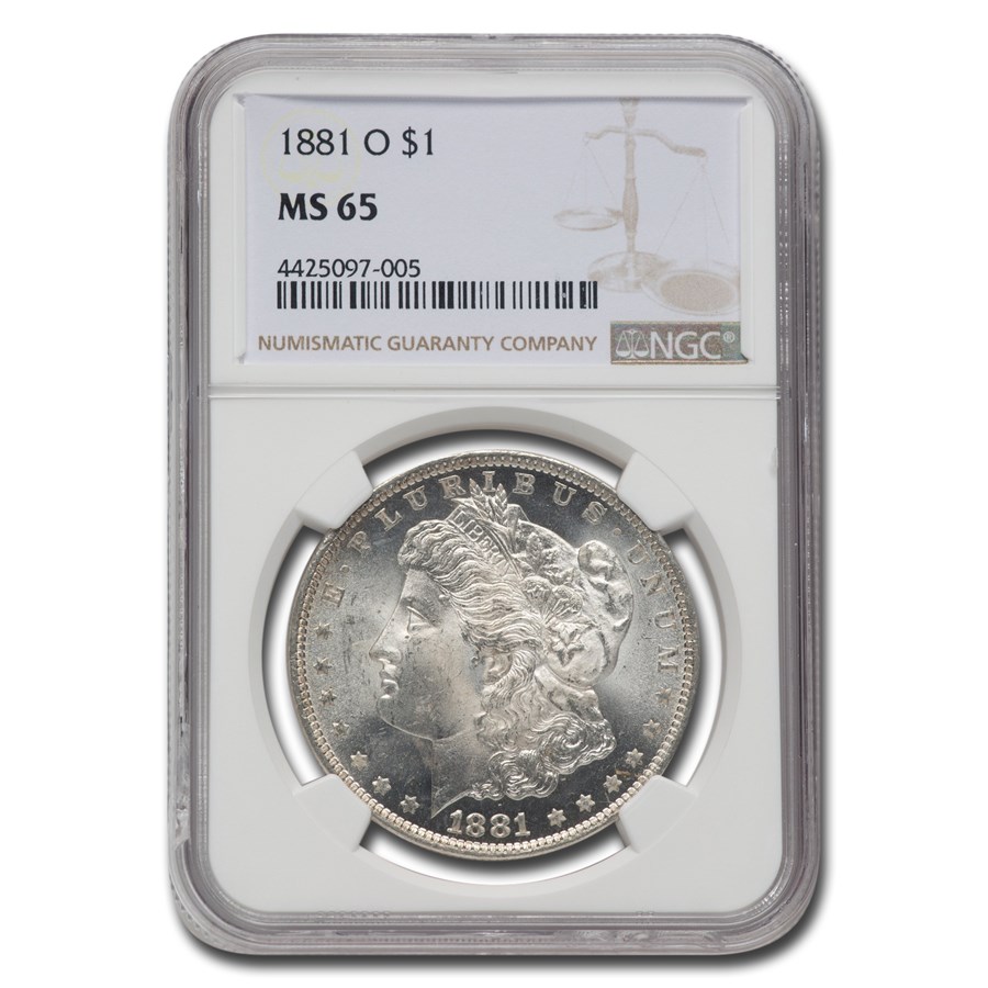 1881-O Morgan Dollar MS-65 NGC