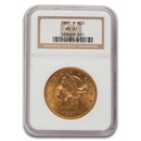 1881-S $20 Liberty Gold Double Eagle MS-61 NGC