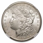 1881-S Morgan Dollar MS-61 NGC