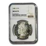 1881-S Morgan Dollar MS-62 NGC (PL)