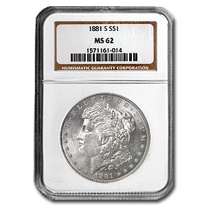 1881-S Morgan Dollar MS-62 NGC