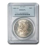 1881-S Morgan Dollar MS-62 PCGS (PL)